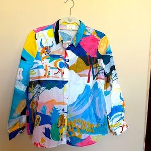 Sézane Pierro Shirt a limited edition with artist G Kero size 40